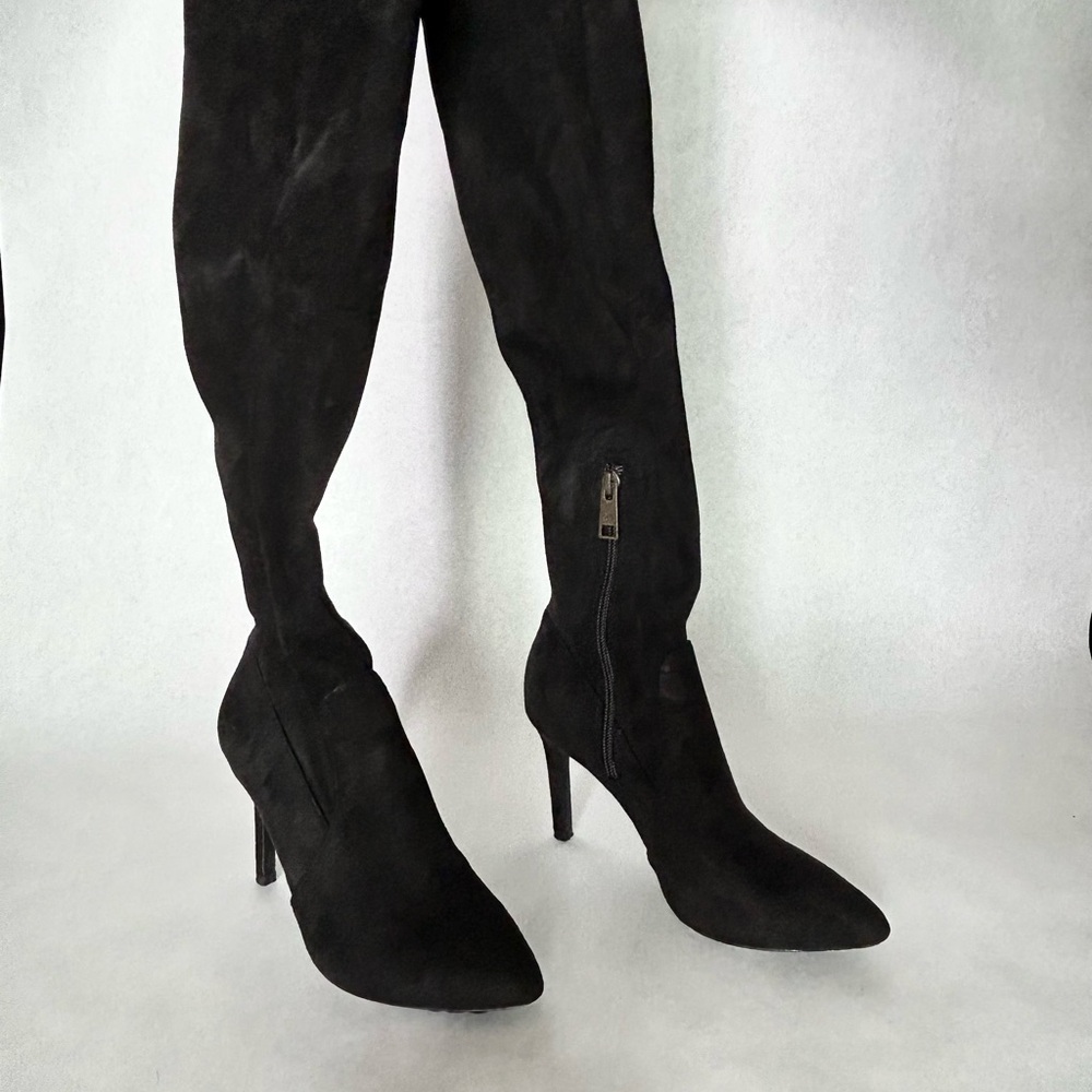 Joie Black Suede Over-the-Knee Boots